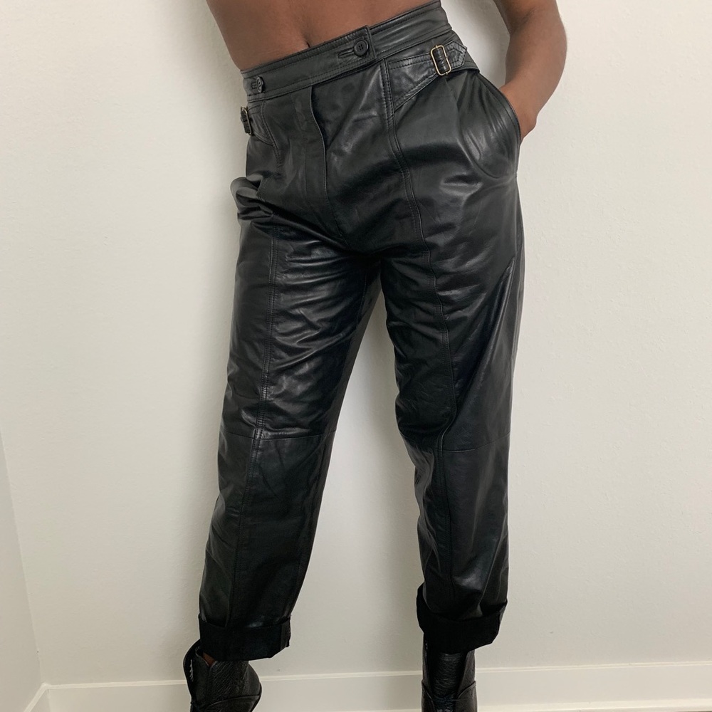 Vintage Leather Trousers